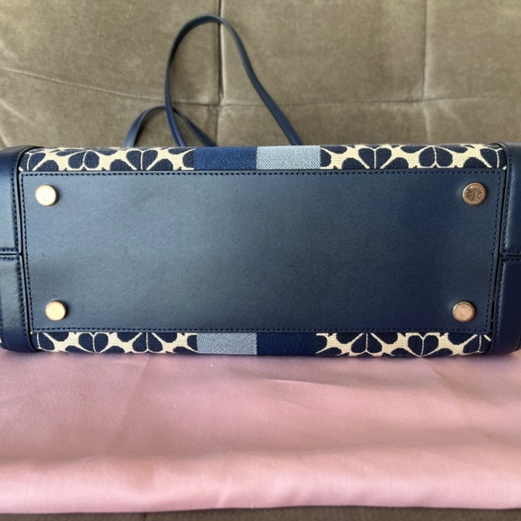 Kate Spade Flower Jacquard Stripe Market Tote - Picture 6 of 7